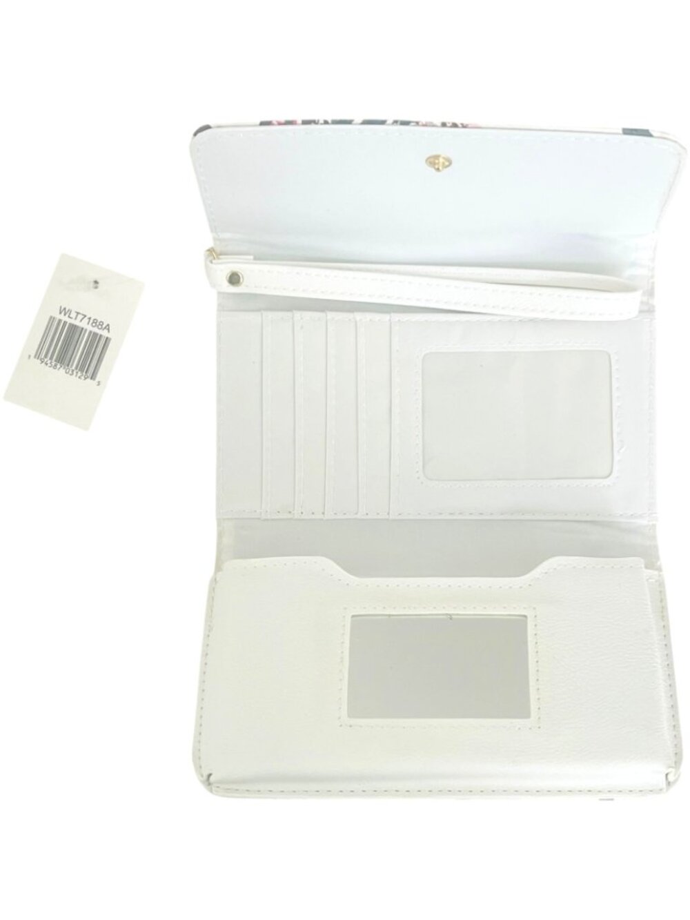 GINA CONCEPTS New York - Women's White with Floral Design Wallet - NEW with tags - Picture 3 of 5